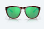 Irie Tortoise Sunglasses with Green Mirror Polarized Glass front