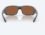 Tuna Alley Pro - Gray Sunglasses with Copper Silver Mirror Polarized Glass rear