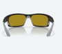 Jose Pro - Matte Black Sunglasses with Sunrise Silver Mirror Polarized Glass rear
