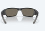 Corbina Pro - Matte Black Sunglasses with Blue Mirror Polarized Glass rear