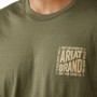Ariat Curve Ball Short Sleeve Tee Shirt in Green chest