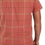 Rugged Flex Relaxed Fit Light Weight Short Sleeve Plaid Shirt Back