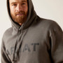 Logo Hoodie in Grey by Ariat