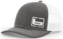 Trucker Cap Side Logo Cap in Charcoal/White by Banded