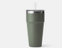 Rambler 26oz Straw Cup in Camp Green by YETI