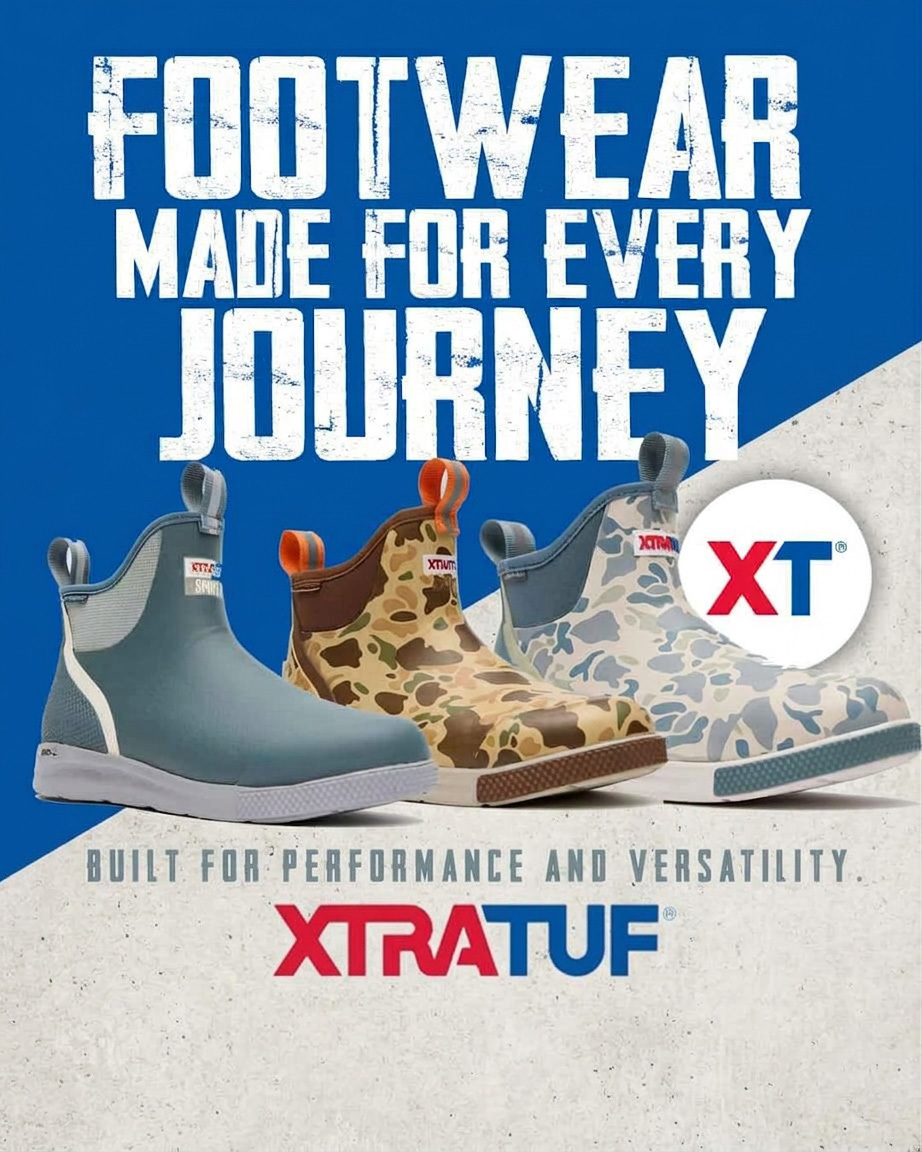 XTRATUF waterproof deck boots with chevron slip-resistant outsole – shop XTRATUF at DNW Outdoors in Jonesboro, Arkansas