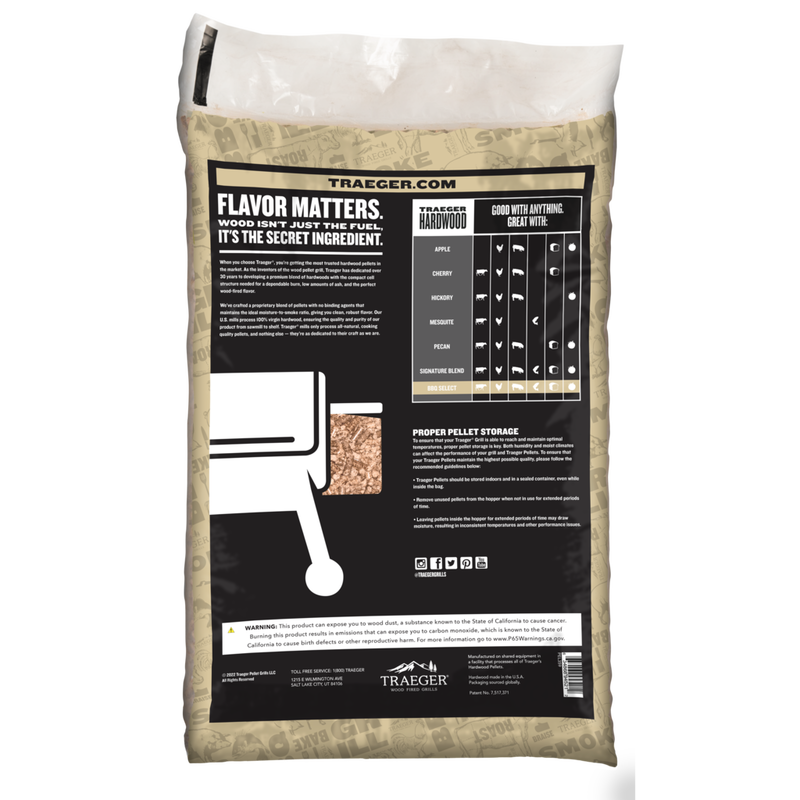 BBQ Select Pellets 30lb Bag by Traeger