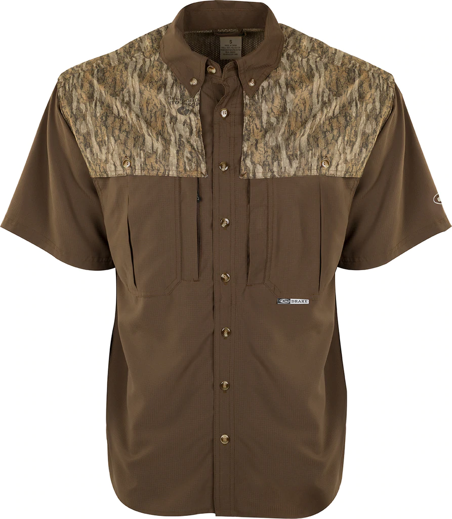 Camo Two-Tone Vent Wingshooters Short Sleeve by Drake