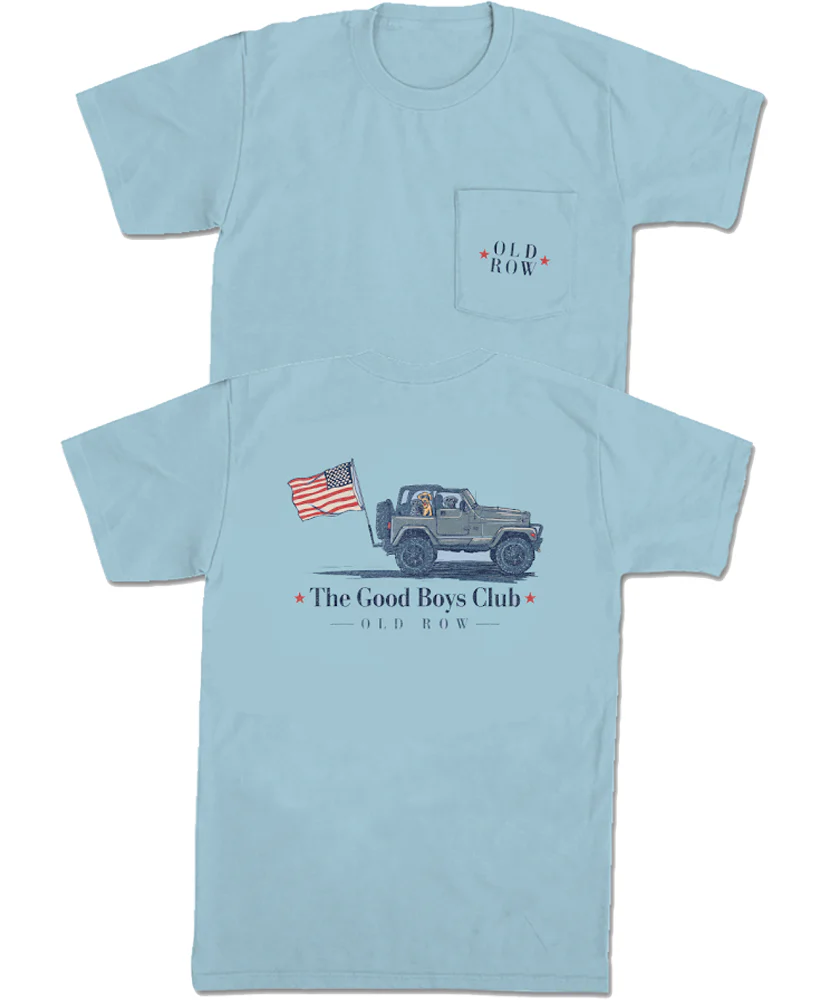 Good Boys Club Jeep USA Pocket Tee Shirt by Old Row