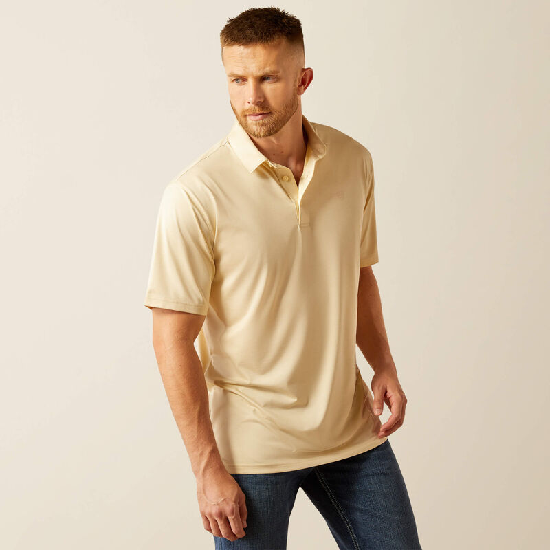 Charger 2.0 Short Sleeve Polo in Bleeched Sand by Ariat
