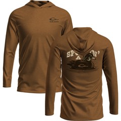 Sportin A Woodie Long Sleeve Tee Hoodie by Drake Waterfowl