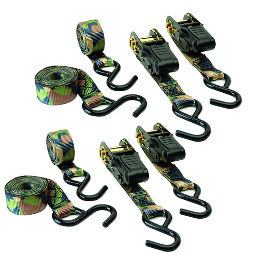 Camouflage Ratchet Tie Down - 4 Pack by HME