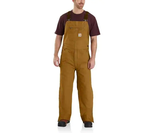 Carhartt Men's Loose Fit Washed Duck Insulated Pant - Brown M / Brn / Sht