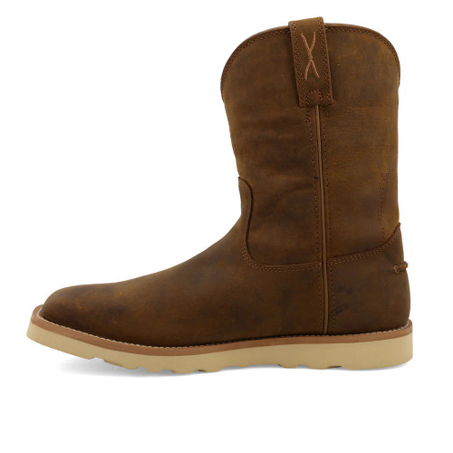 10" Work Pull On Wedge Sole Boot by Twisted X - left side
