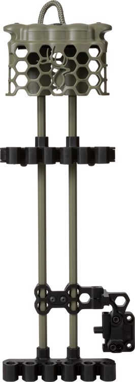 Olive Green Hex Lite 5 Arrow Quiver by Trophy Ridge front view