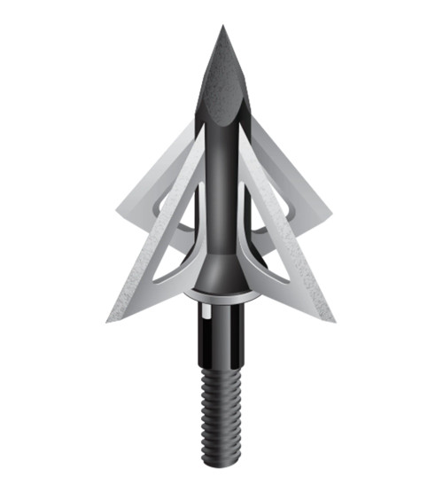 Crossbow 4 Blade 1 1/8 Inch 100gr Broadheads by Slick Trick