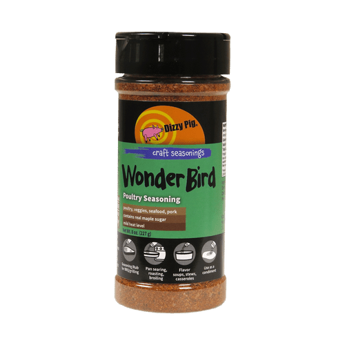 Wonder Bird Chicken Seasoning 8oz Shaker by Dizzy Pig