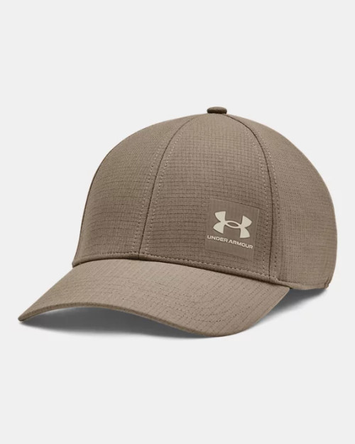 Under Armour ArmourVent Stretch Fit Cap in Taupe Dusk / Fresh Clay
