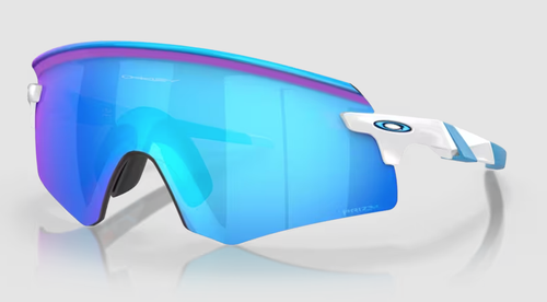 Encoder Polished White with Prizm Sapphire lens by Oakley - DNW
