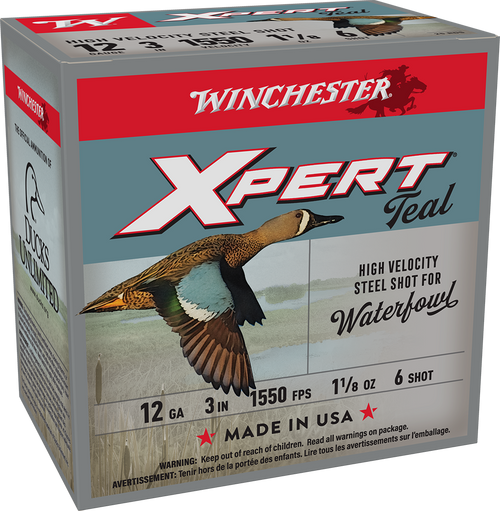 Winchester Xpert 1550fps 12 Gauge 3 inch 1-1/4oz #6 Steel Shot Shotgun Ammunition