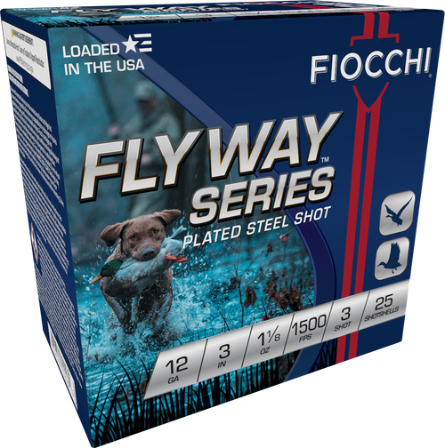 Fiocchi Flyway Series 12ga 3" 1-1/8oz #3 Steel Shotgun Shells