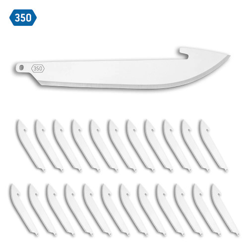 3.5 inch 24 Pack of Drop Point Blades by Outdoor Edge