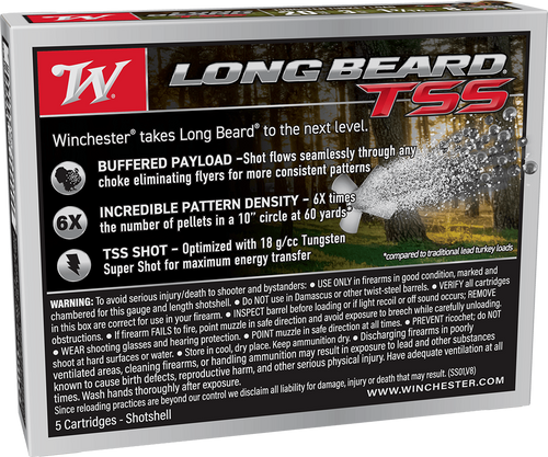 Winchester 20ga 3" 1-9/16oz #8 Long Beard TSS Shotgun Shells