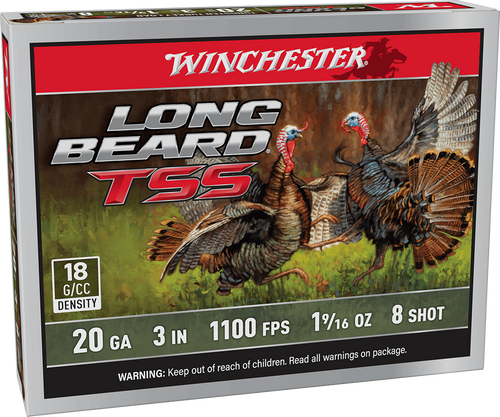Winchester 20ga 3" 1-9/16oz #8 Long Beard TSS Shotgun Shells