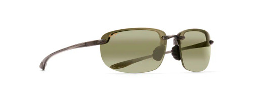 Ho'Okipa Asian Fit Sunglasses with Translucent Smoke Grey Lens by Maui Jim