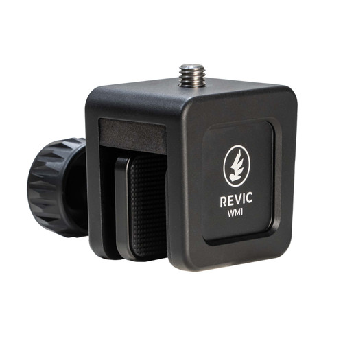 Revic WM1 Window Mount – lightweight, durable aluminum optic mount with rubberized clamp, Arca-Swiss compatible, ideal for vehicle-based glassing, spotting scopes, and binoculars.