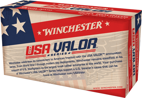 Winchester USA Valor Series 9mm Nato 124gr FMJ Valor Handgun Ammunition