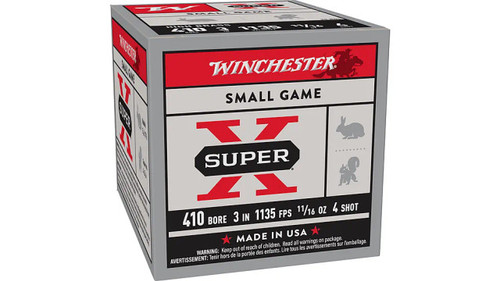 Winchester 410ga 3" 11/16oz #4 Super X Shotgun Ammunition
