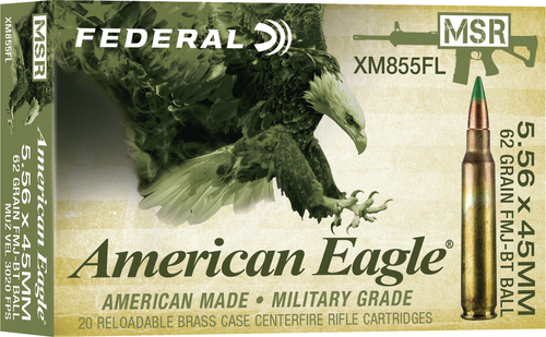 AMERICAN EAGLE  Federal American Eagle 3,020 fps 5.56x45mm NATO M855 62 Grain Full