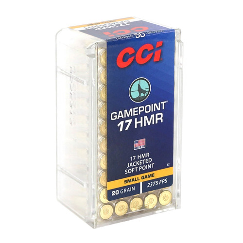 CCI Game Point .17 HMR 20 Grain Rimfire Ammunition