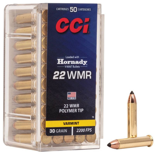 CCI 22 WMR 30gr 2200FPS Hornady V-Max Rimfire Ammunition