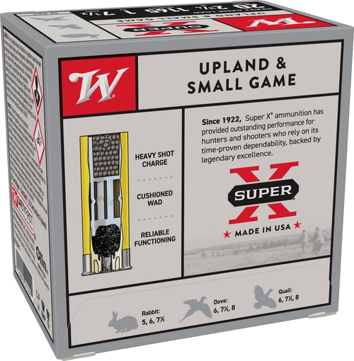 Winchester Super X 20 Gauge 2-3/4 1oz #7.5 Shot Upland & Small Game Load