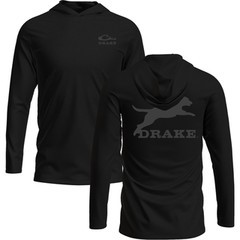 Leaping Lab Long Sleeve Tee Hoodie by Drake Waterfowl