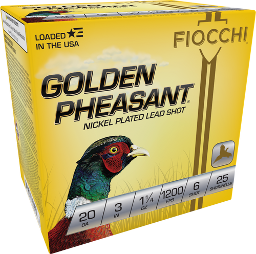 20ga 3inch 1-1/4oz #6 lead Shotgun Shell by Fiocchi Ammunition
