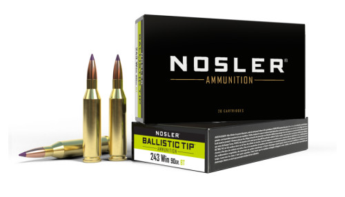 243 Winchester 90gr Ballistic Tip Hunting Ammunition