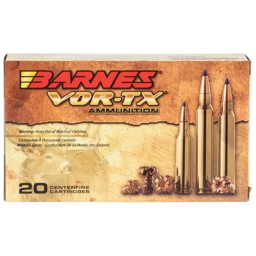 Barnes VOR-TX Rifle 7mm Rem Mag 140 gr Tipped TSX Boat Tail
