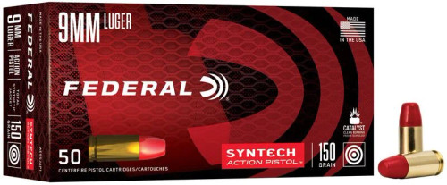 Federal American Eagle Syntech 9mm Luger 150gr TSJ Handgun Ammunition