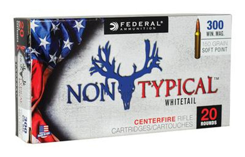 Federal Non Typical 300 Win Mag 150gr SP Whitetail Rifle Ammunition