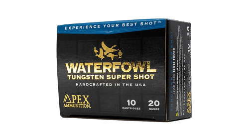 Apex Waterfowl, 20 Gauge 34 oz. #8 Tungsten Steel Shot, Shotgun Ammunition