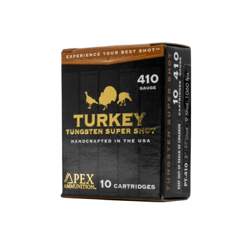 Apex Turkey, 410 Gauge 2732 oz. #9 Tungsten Super Shot, Shotgun Ammunition