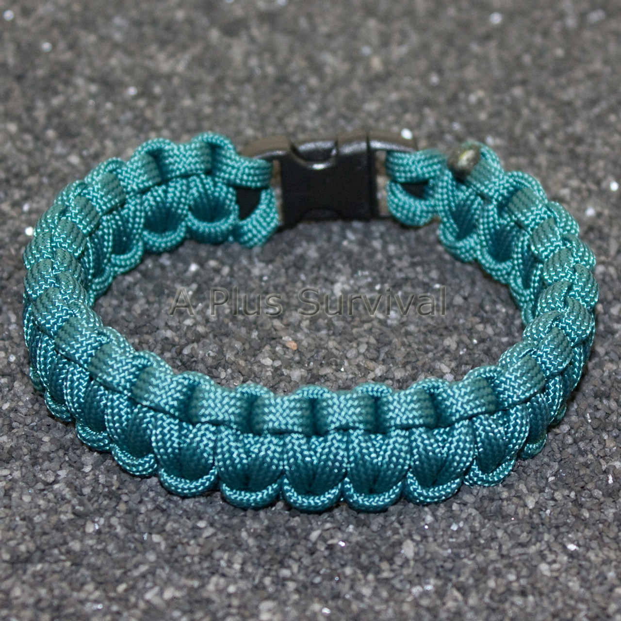 teal paracord bracelet