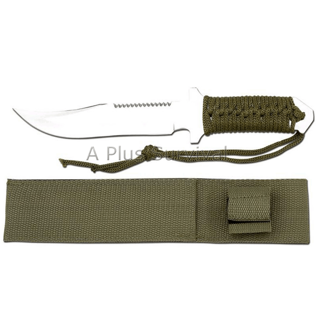 Maxam Fixed Blade Knife With Canvas Sheath A Plus Survival