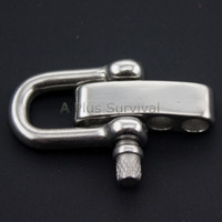 Adjustable D Shackle Silver Color