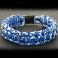 Paracord Bracelet - Blue Camo