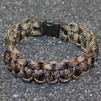 Paracord Bracelet - Brown Camo