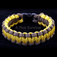 Paracord Bracelet - Coyote Brown and Yellow